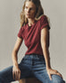 Women's Premium Slub Crew Tee - Tibetan Red